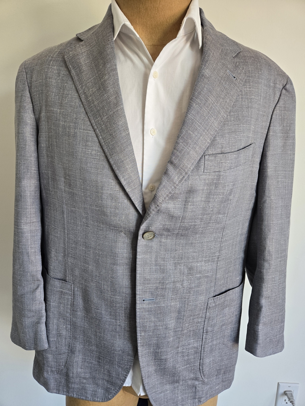 CANALI KEI Light Grey Blazer
